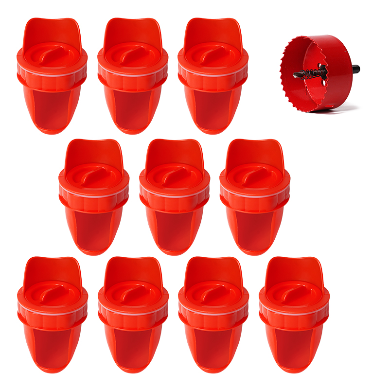 Chicken Feeder Poultry Feeder Diy Port Gravity Feed Kit Rain Proof No Waste Ducks Feeders for Buckets Barrels Bins Troughs
