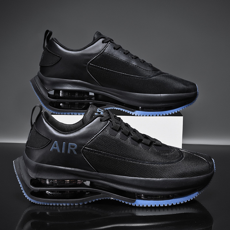 Breathable Men Running High Elasticity Air Cushion Gym Trainers Outdoor Sport Shoes Thick Sole Platform Jogging Sneakers
