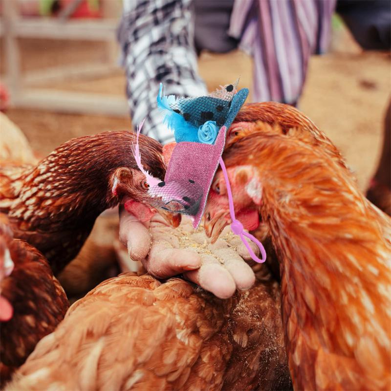 Chicken Protective Funny Hat Decoration Farm Animal Durable Poultry Stylish Show Pet Decoration Tools Helmet Gift Small Pet Hat