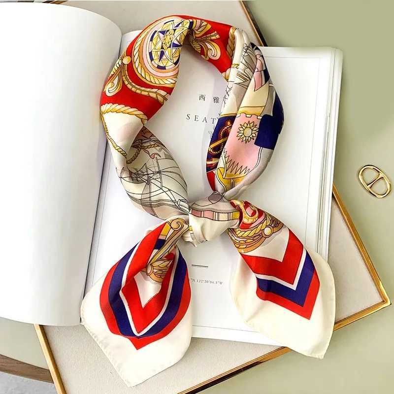 Wen Neck Scarf Silk Satin Kerchief Small Shawl Fashion Hair Fem 70 * 70cm Square Wrap Women with Muffler Foam X250319