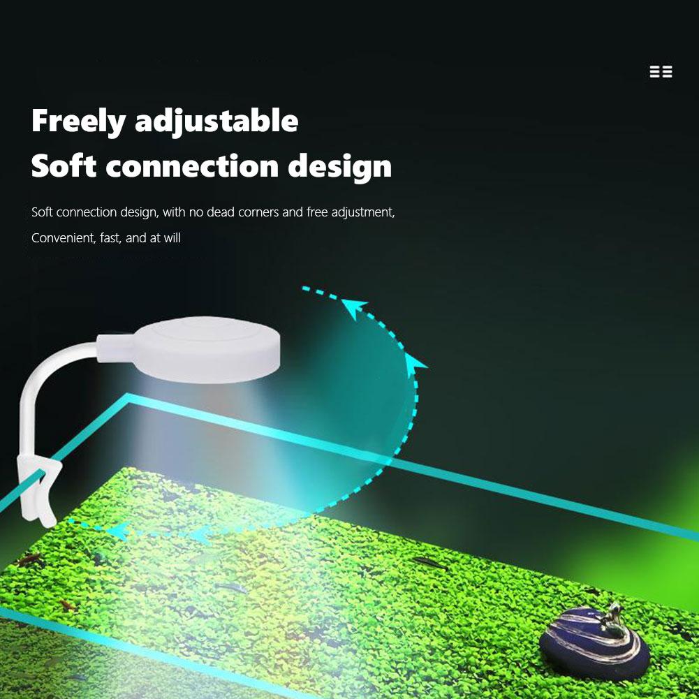 USB Plug Aquarium Mini Lamp LED Fish Tank Clip Lamp 360° Rotation Aquarium Plant Light Landscaping Reptile Animals Goldfish