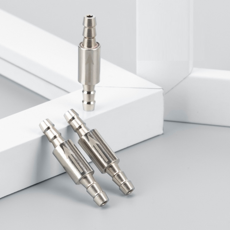 2pcs Aquarium CO2 Check Valve Stainless Steel Carbon Dioxide Diffuser Anti Return Water Gas Equipment Fish Tank Accessories