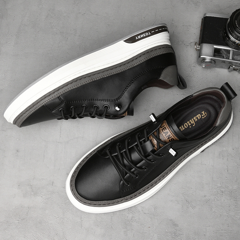 High End Brand Men's Genuine Leather Casual Shoes Simple White Sports Shoes Daily Men's Oxford Shoes Handmade Sole Anti Slip