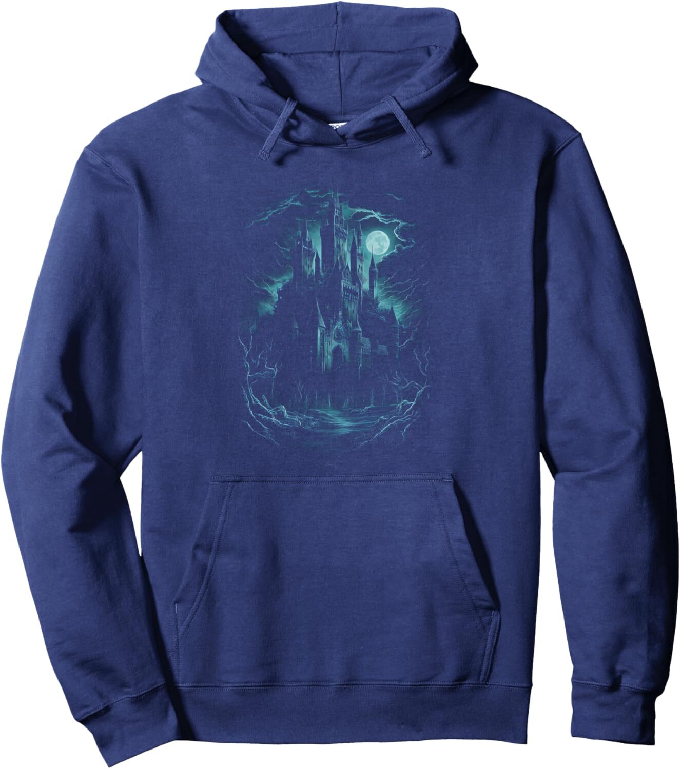 Hoodie for Mens Womens Castle Halloween Costume Spooky Moon Scary Forest Graphic Pullover Hoodie Graphic Hoodies sweatshirt 2025