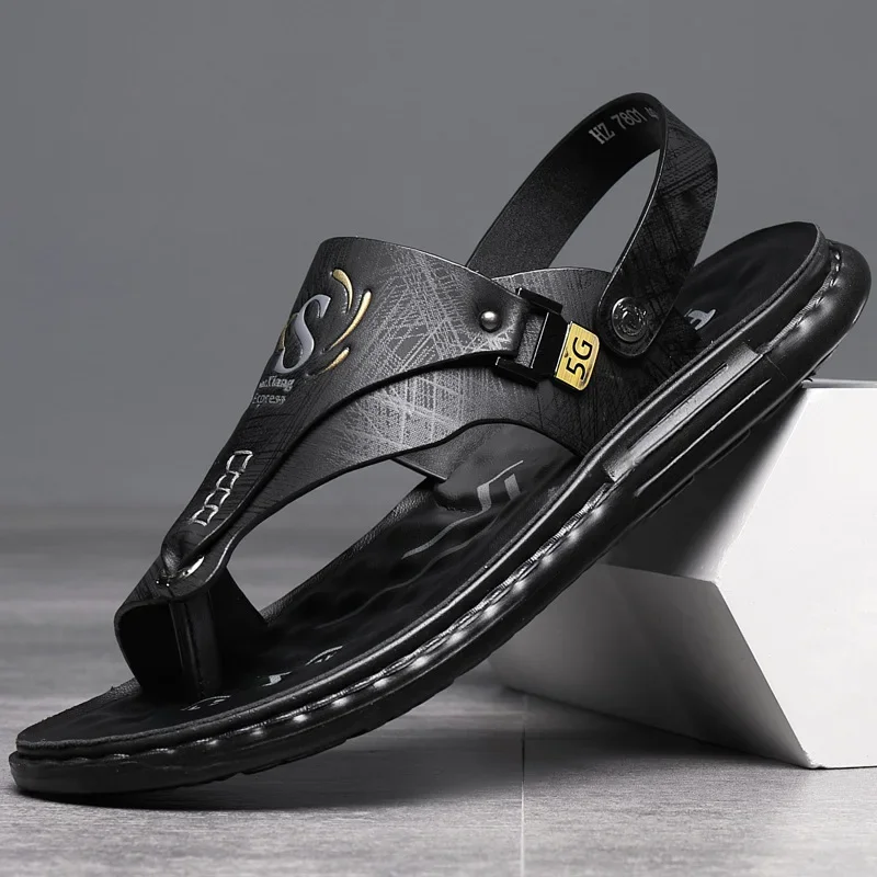 2025 NEW Cushion Summer Beach Holiday Male Casual Sport Sandalias Outdoor Retro Comforty Light Sandals Men b