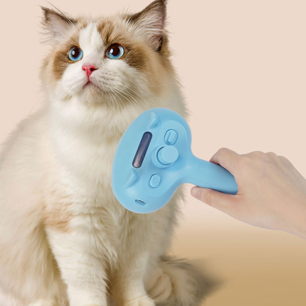 Cat Dog Steamy Brush Electric Sprayer Dog Cat Grooming Brush Self-cleaning Hair Remove Comb Dog Cat Cleaning Accessories