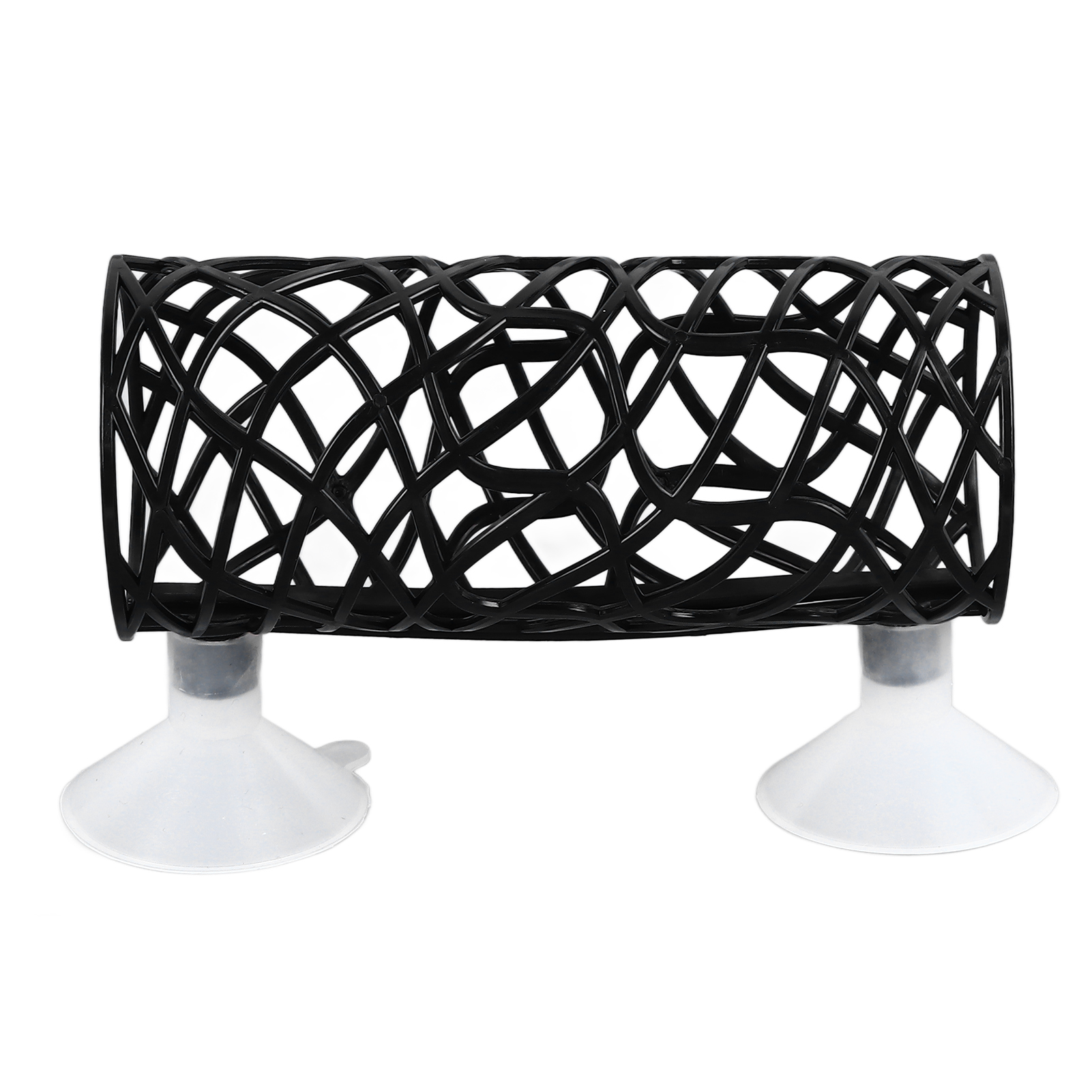 Fish Bed Tunnel Safe Small Hole Hollow Fish Hideout Resting Tube with Suction Cup for Fish Tank Aquarium Fish Bed Tunnel Cave