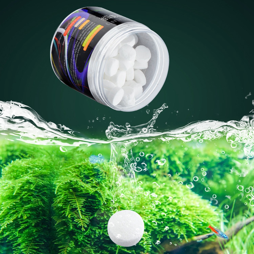 CO2 Tablet CO2 Tablet Carbon Dioxide Diffuser for Water Plant Grass Fish Aquarium Water Plant Carbon Dioxide Diffuser