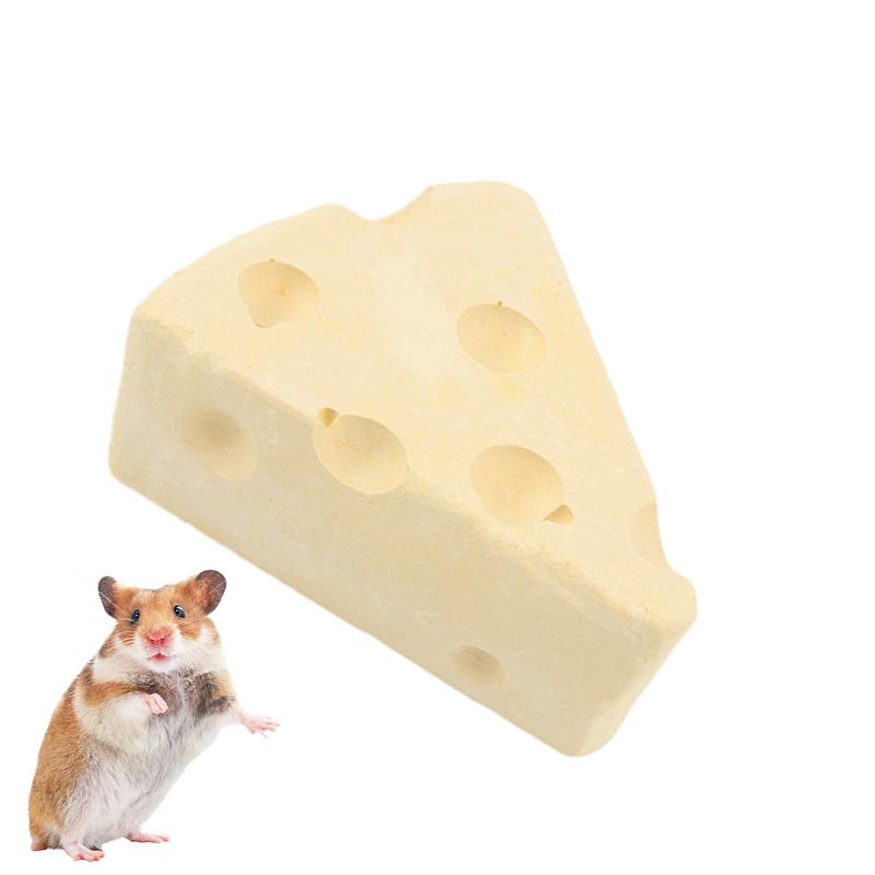 Calcium Grinding Stones For Hamsters Cheese Shape Calcium Stone Chew Toys Mineral Chew Toy Small Chewing Toys For Gerbil Small
