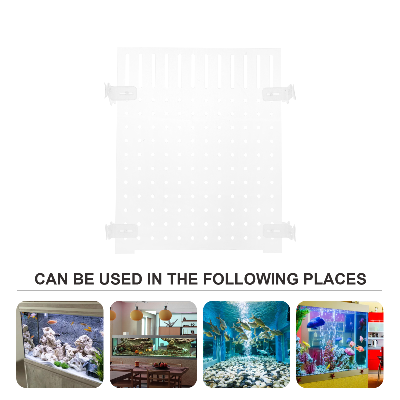 Seperator 20 Gal High Divider Fish Tank Isolation Board Portable Acrylic Aquarium Animal Transparent