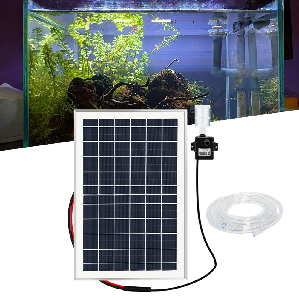 9V 10W Mounted Solar Panel Submersible Pump Solar Water Pump Circulating Fish Pond Filtration Oxygen Submersible Pumps