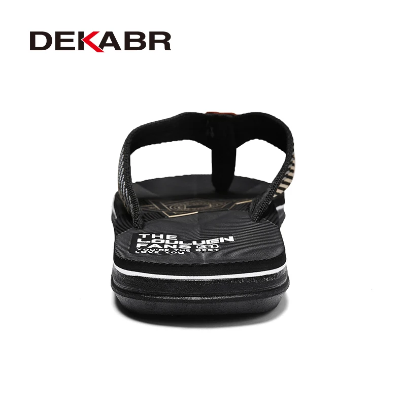 DEKABR Shoes Men Sandals Sandalias Hombre High Quality Comfortable Luxury Flip Flops Men Slippers Summer Sandalet New