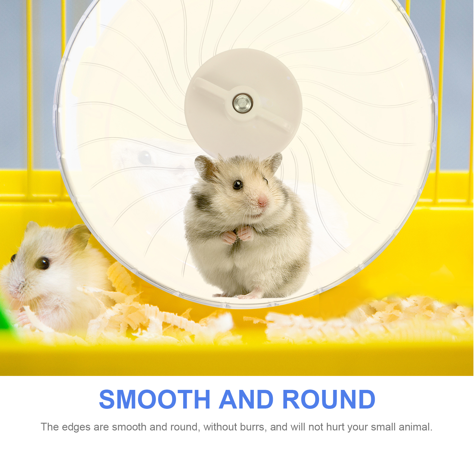 Hamster Running Wheel Guinea Pig Toys Supplies Silent Chinchilla Plastic Wheels