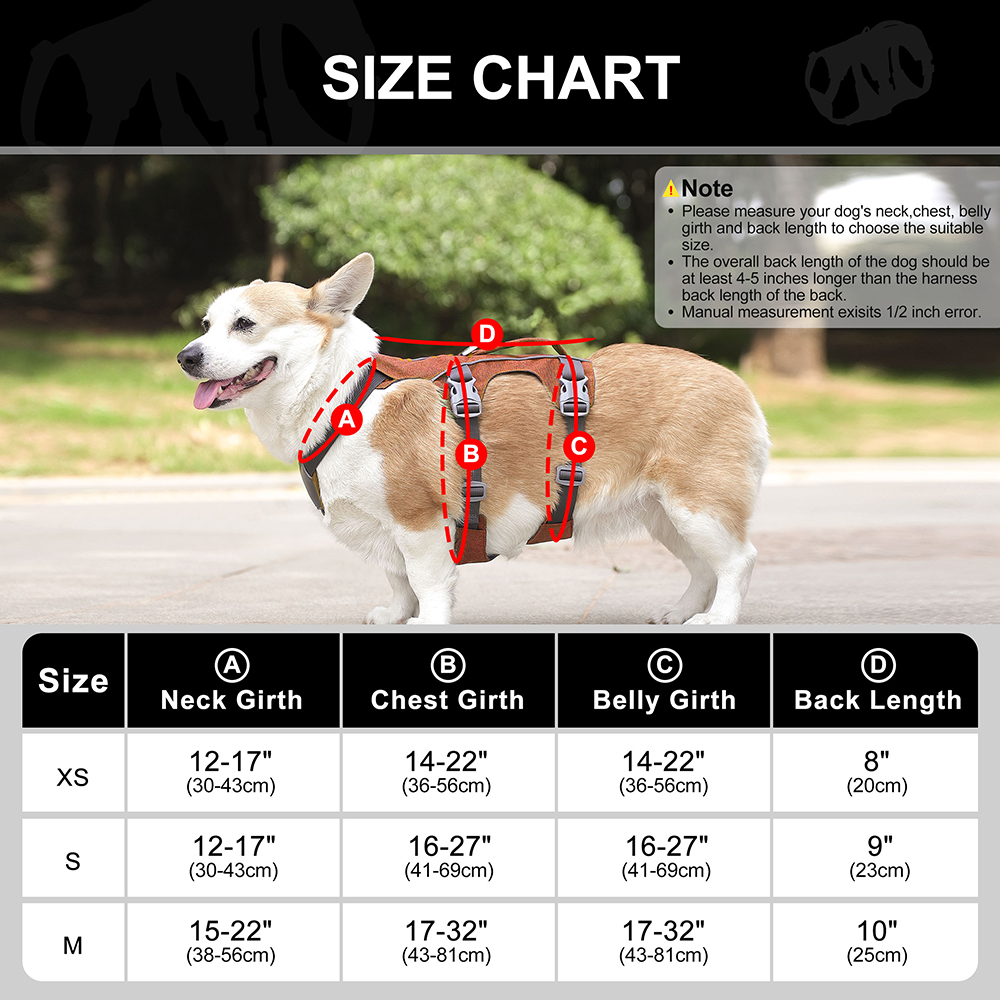 Reflective Dog Harness Adjustable Dog Harnesses Vest With Handle Durable Pet Training Walking Vest Harness for Small Medium Dogs