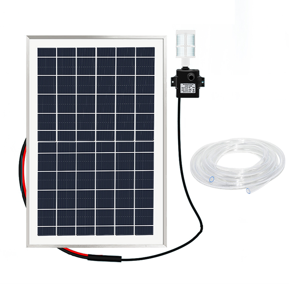 9V 10W Mounted Solar Panel Submersible Pump Solar Water Pump Circulating Fish Pond Filtration Oxygen Submersible Pumps