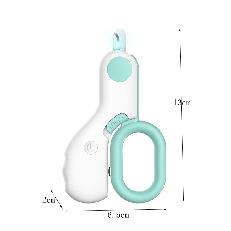Hot pet cleaning and beauty products Pet cat nail clippers LED pet nail clippers Blood proof nail clippers