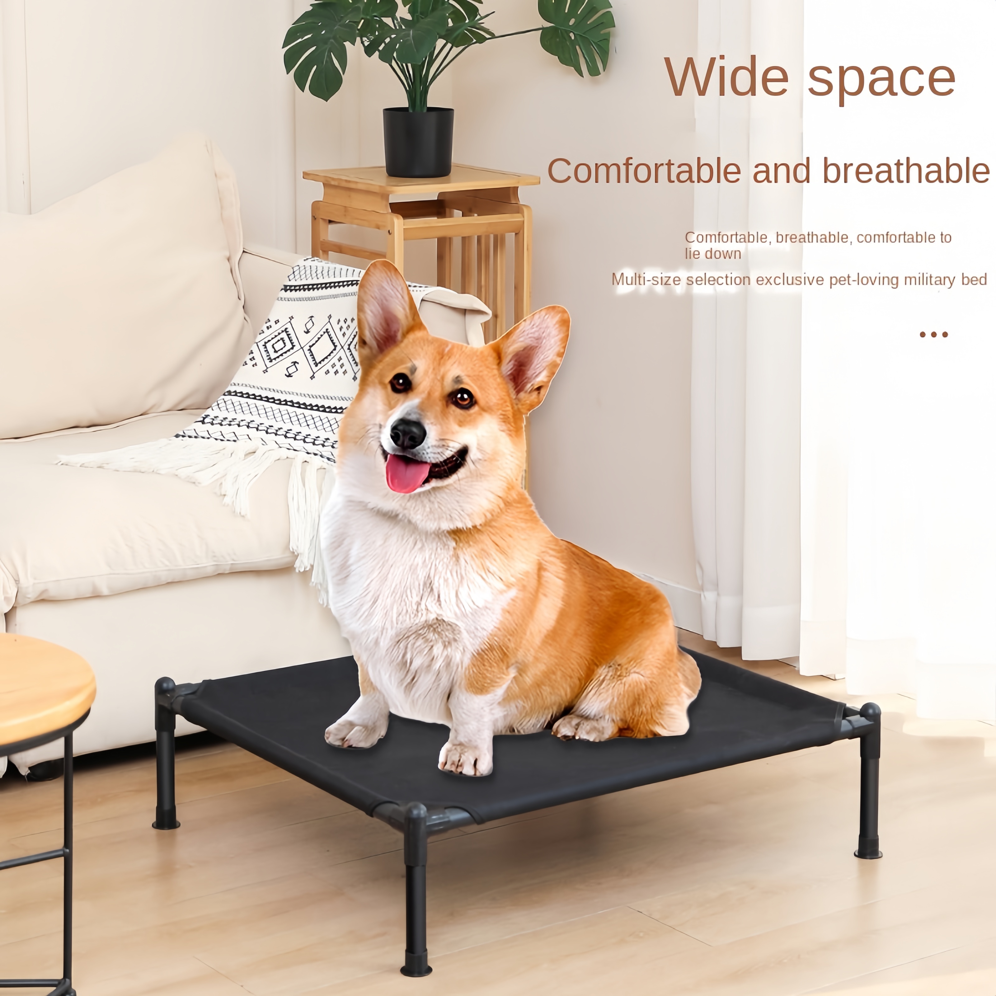 Pet Dog Cat Elevated Bed Pet Camping Bed Cat Dog House Portable Removable Washable Four Seasons Cats Kennel Puppy Beds Dogs Bed