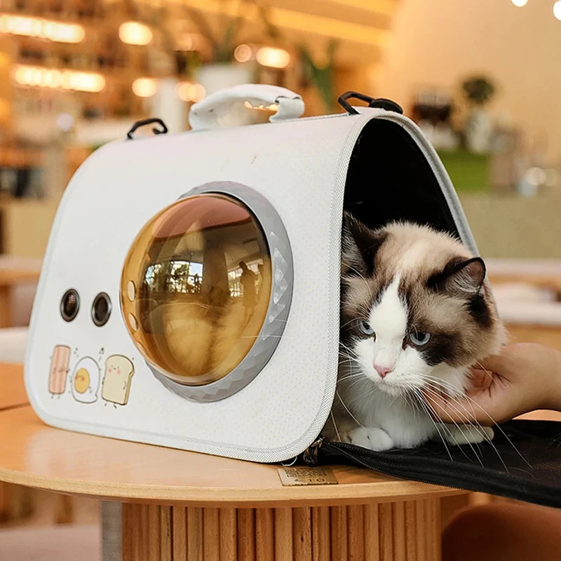 Portable Pet Carrier Bag for Small Dogs Cats Outdoor Foldable cat bag Breathable cat Shoulder Bag Pet Supplies