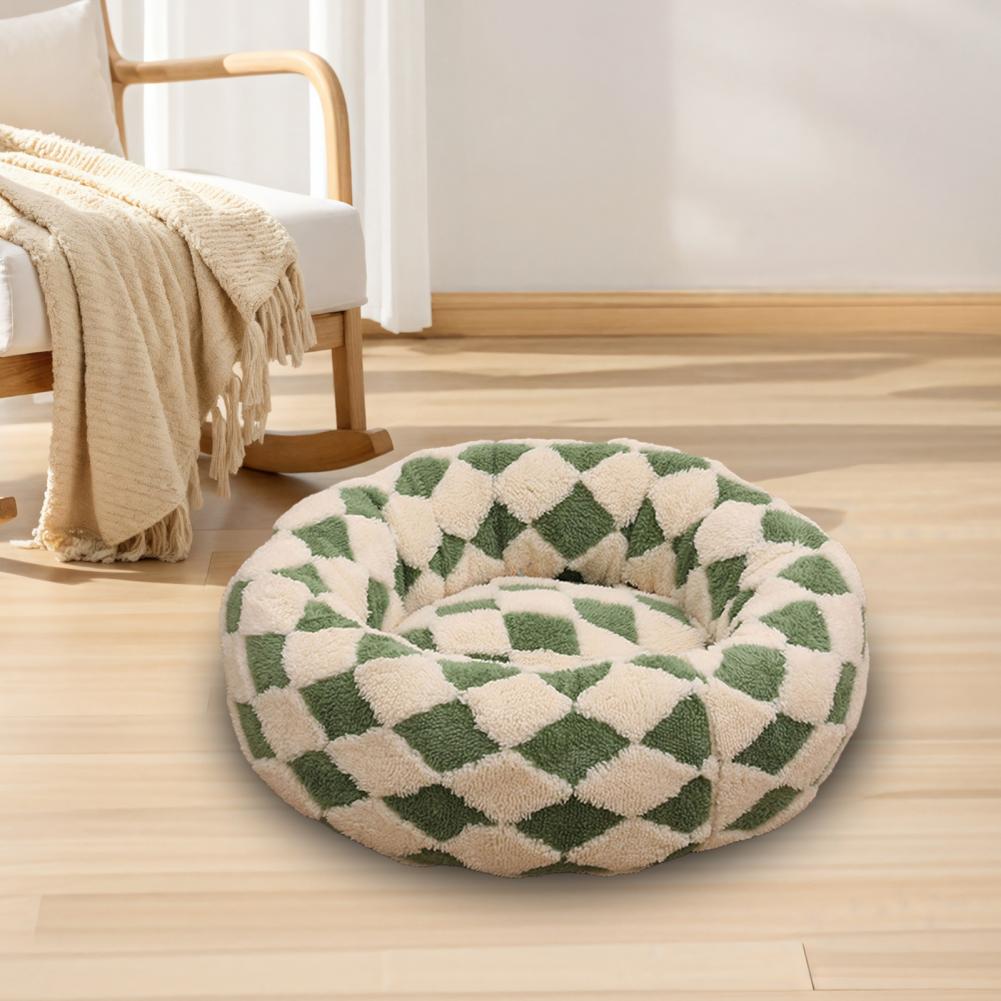 Soft Cozy Cat Bed Pet Nest for Cats Plush Round Donut Cat Nest Dog Cushion Bed Set Cozy Pet Bed for Small Dogs Cats for Cats - view 6