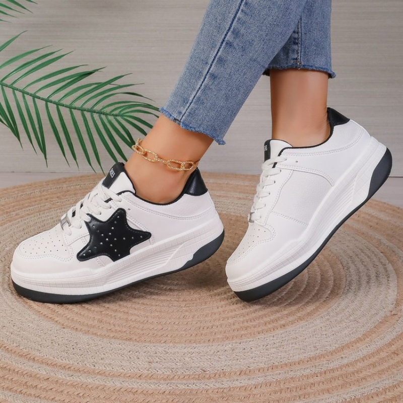 Women 2024 Sneakers Autumn Platform Female Thick Bottom Round Toe Casual Ladies New Designer Lace-Up Running Shoes c316 9f8a