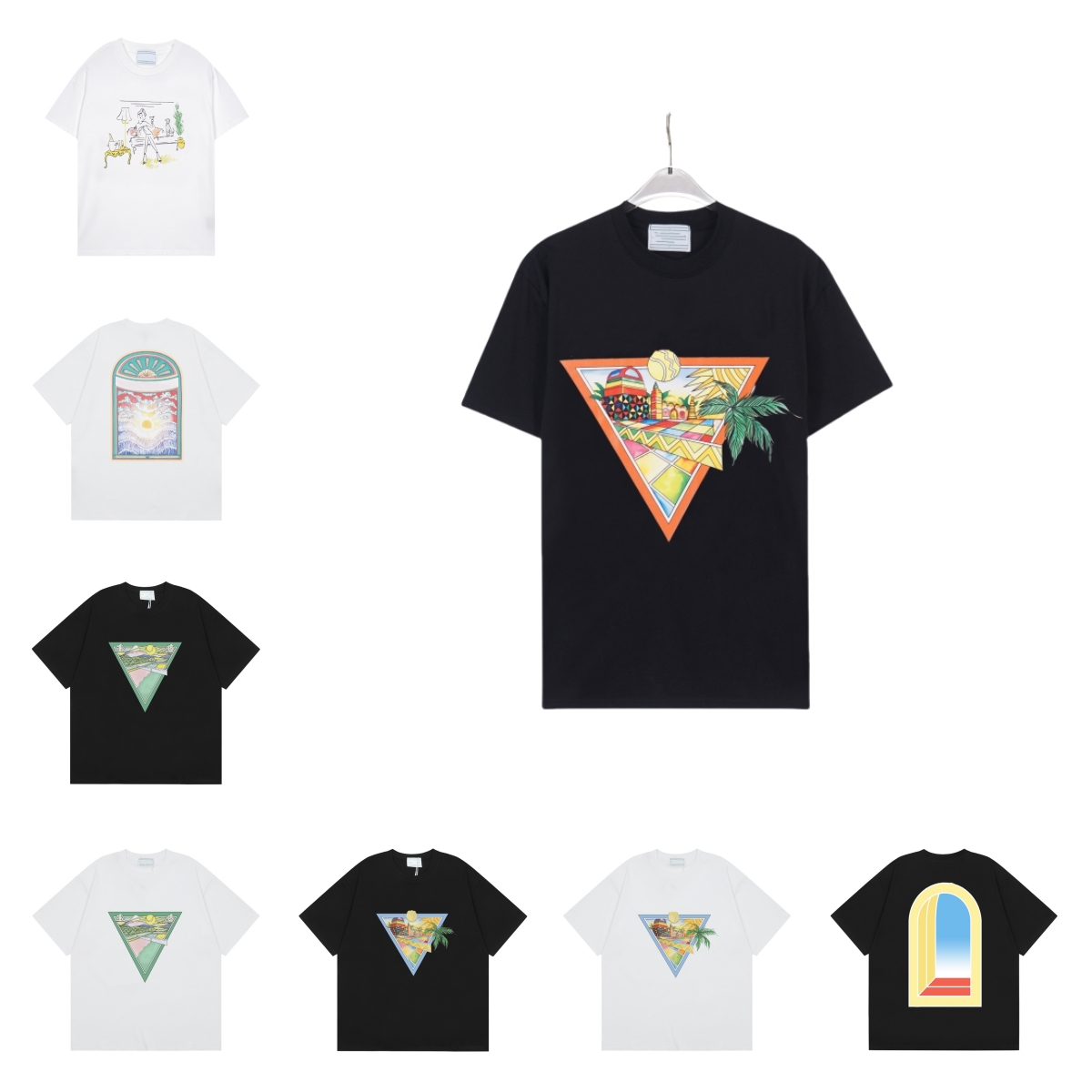 Designer t shirt Men women classic letter logo Shirt Summer short sleeve Luxury Hip Hop street popular T-shirts Pure cotton Asia size