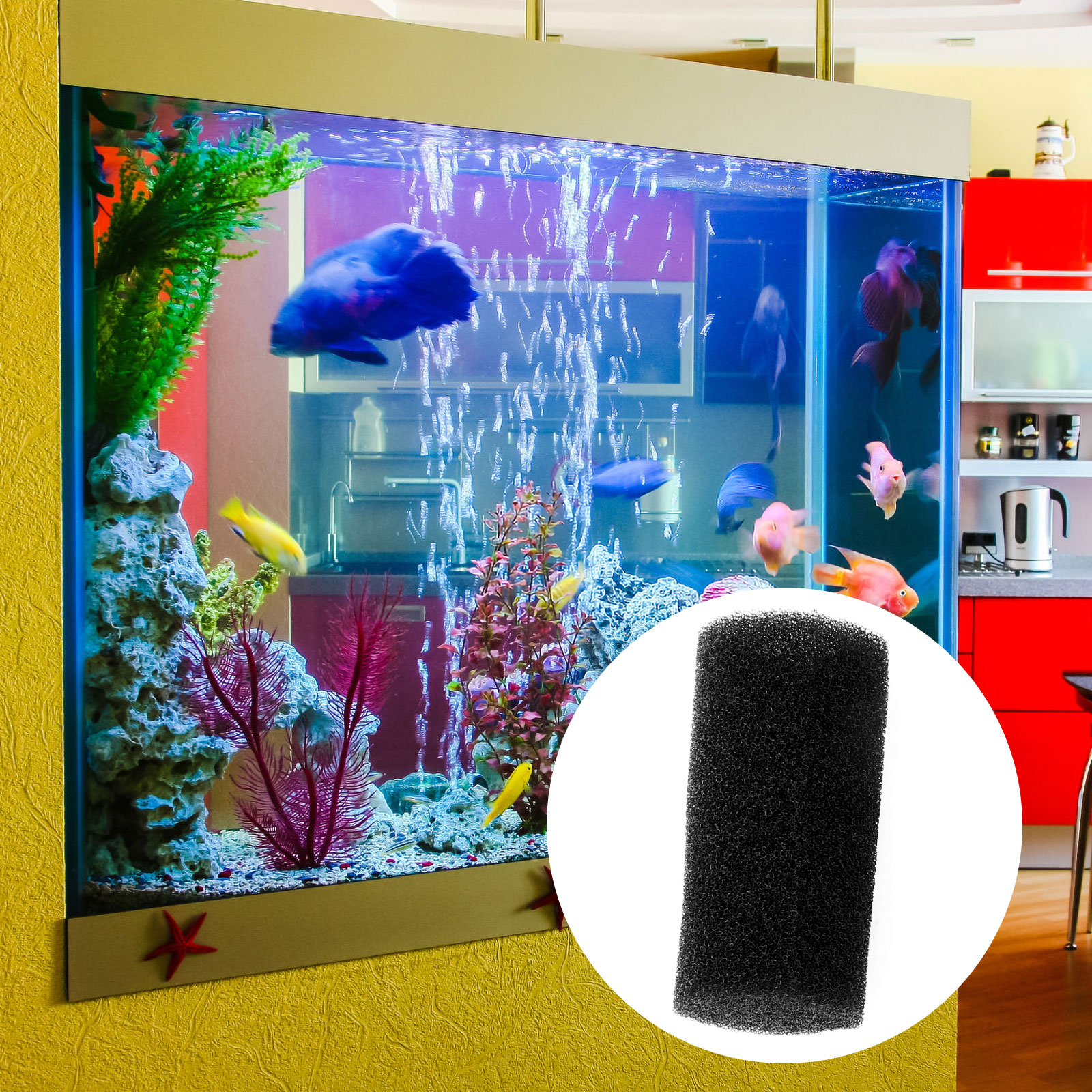 12 Pcs Fish Tank Accessories Filter Aquarium Ultraviolet Light Sponge Pre-filter