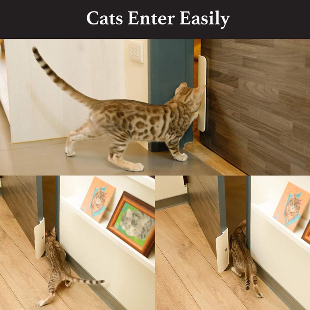 Pets Automatic Door Opener Automotive Gate Opener Cat Private Handle Pet Door for Bedroom Bathroom Perfect Gift for Pet Own Y3W2