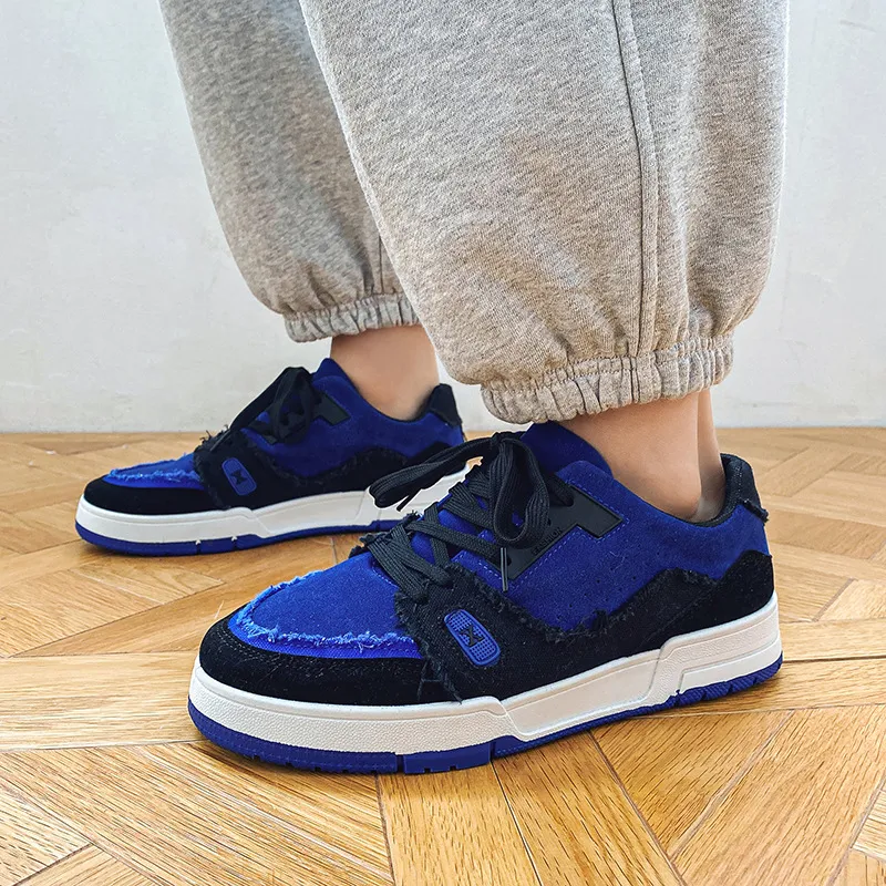 Sports Trend Personality Men New Hot Selg Color Matching Soft Sole Shoe Fashion Student Casual Shoes 2024