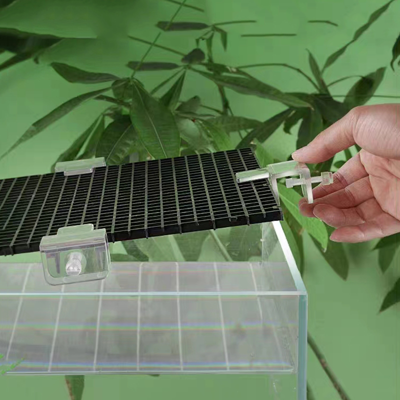 6Pcs Aquarium Fish Tank Anti-Jump Net Clamp Holder Plastic Transparent Fixed Clip Aquarium Cover Clips Aquarium Accessories