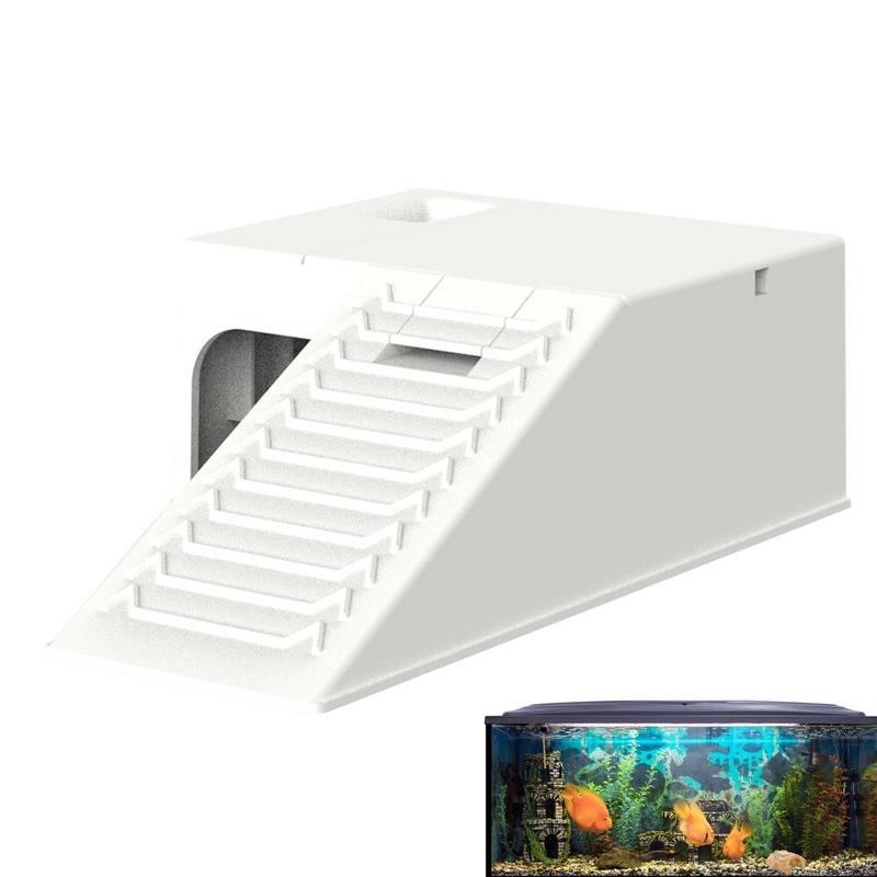 Tortoise Climbing Stage Shelf Turtle Tank Decor Climbing Platform with Filter Water Design Shelter House Tortoise Terrace