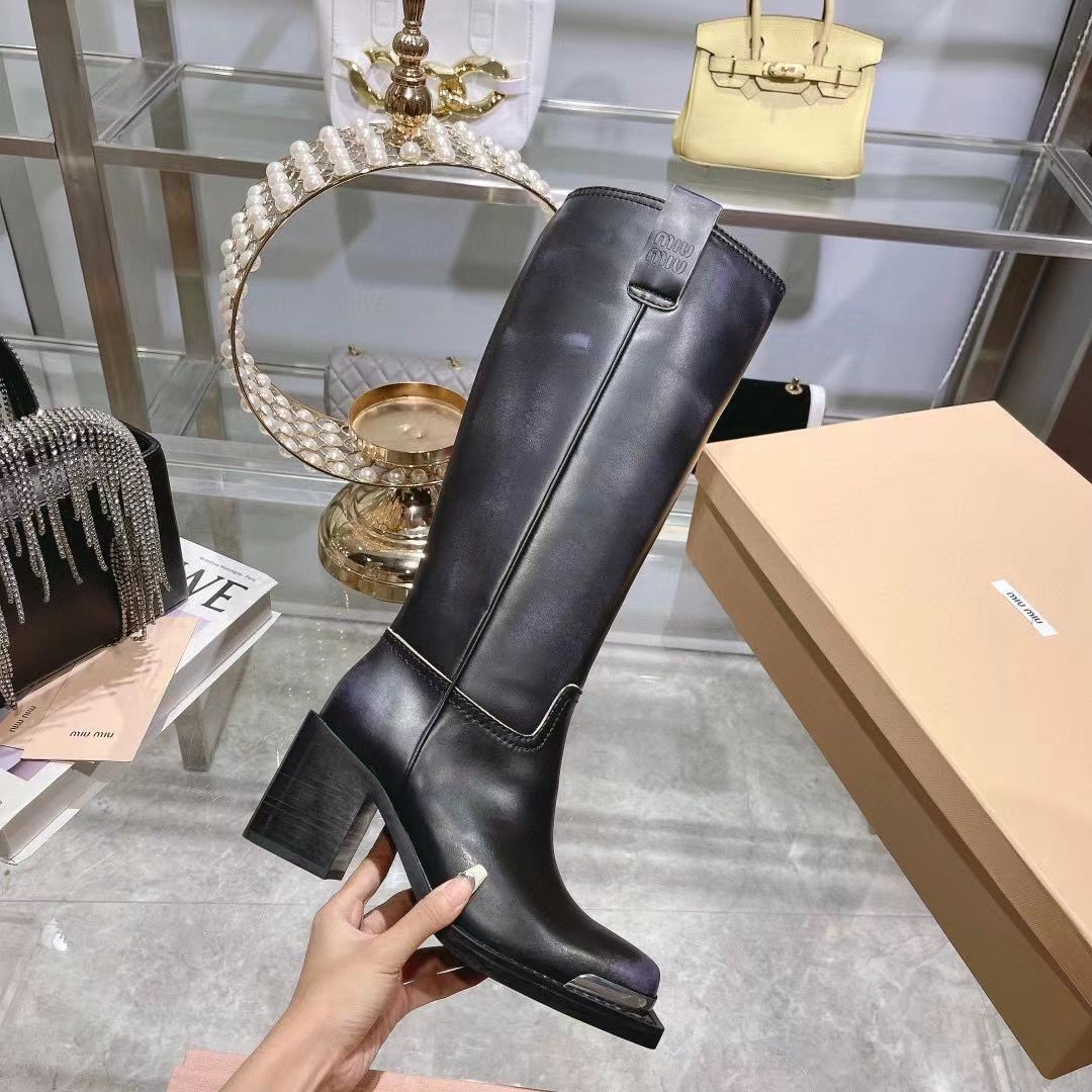 Women Designer Winter Long Fashion Slip On Ladies Elegant Knee Boots High Platform Wedges Heel Women's Shoes