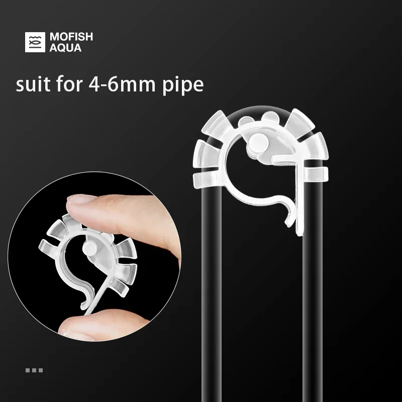 Aquarium Air Tube Water Hose Fixing Clip Pipe Holder U-shaped Tube Mount Bracket Fish Tank Clamp for 4-6mm Hose Accesories