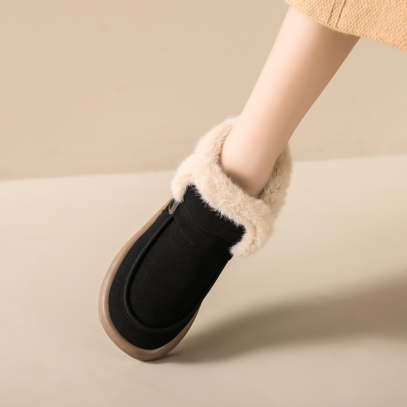 Winter Women Ladies Snow Female Non Slip Plush Fur Shoes Keep Warm Ankle Boots Plus Size 35-42 ff5b