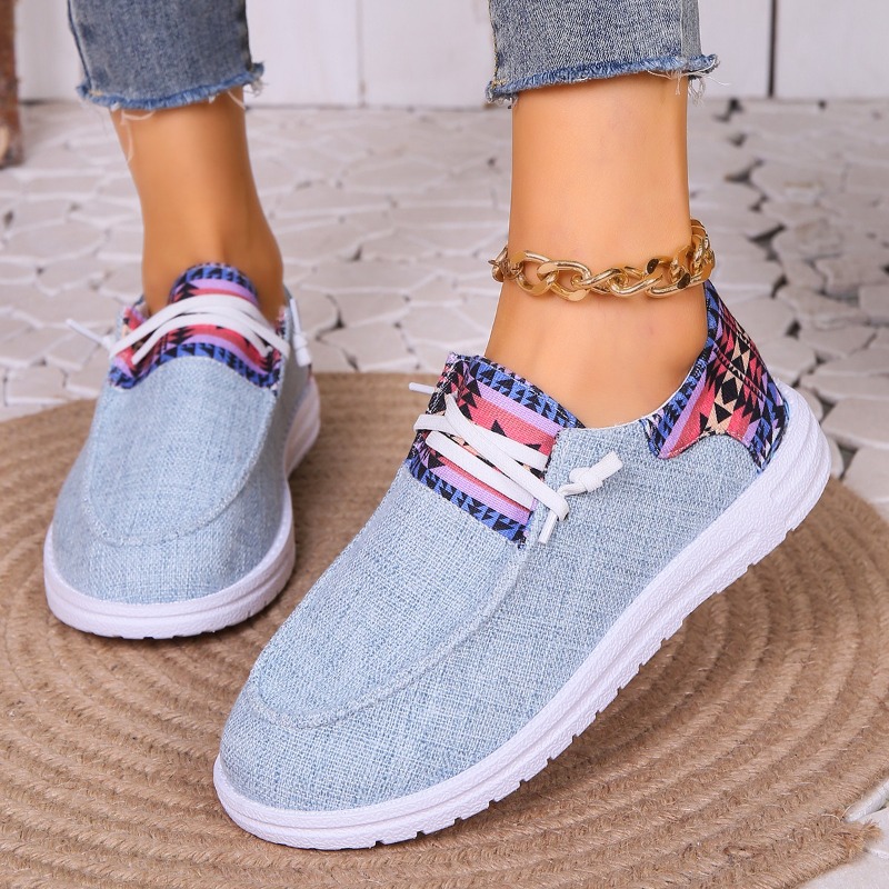 2025 NEW Slip Flats on Foldable Loafers Women Square Toe Single Fashion Cloth Casual Shoes for Ladies Big Size e Fashi
