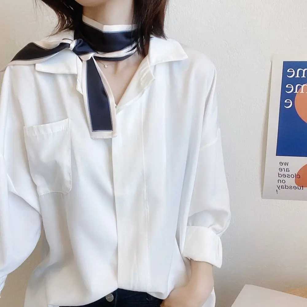 Band Packaging Fem Shawl Neckerchief Striped French Korean Scarf Printed Scarf Small Long Scarf Silk Scarf X250319