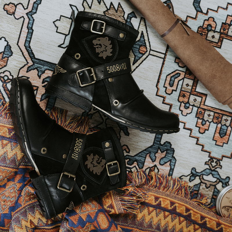 Cowboy Men's Ankle Boots High Quality Retro Men Motorcycle Boots Luxury Fashion Western Boot Metal Style Zippers Men Shoes 39-48