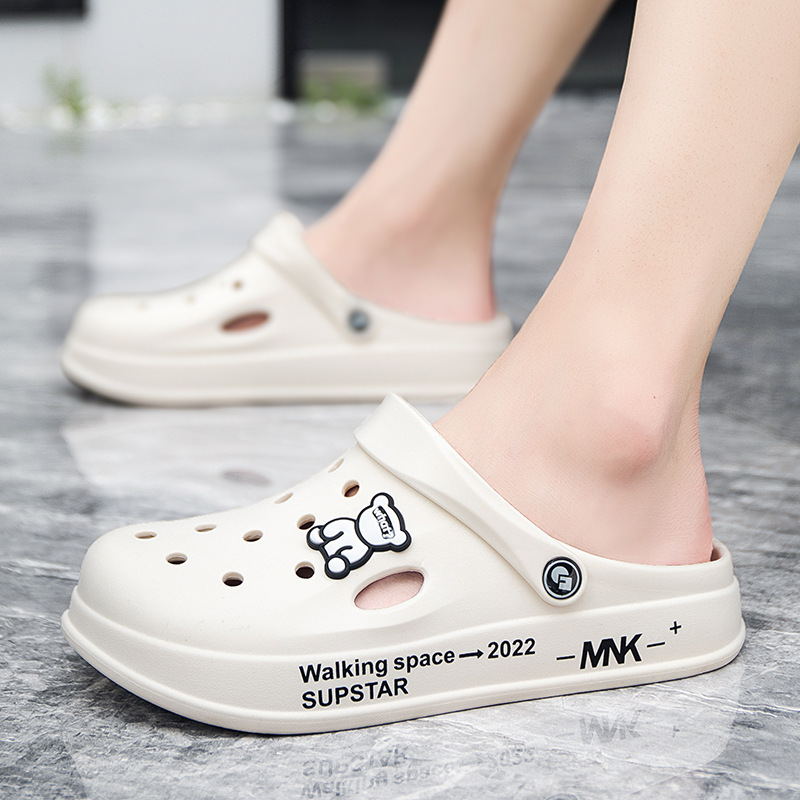 Summer Men's Lightweight Beach Sandals Home Slippers Outdoor Quick Dry Flats Soft EVA Hole Shoes Women Clogs 2024 d3f f2e3 025