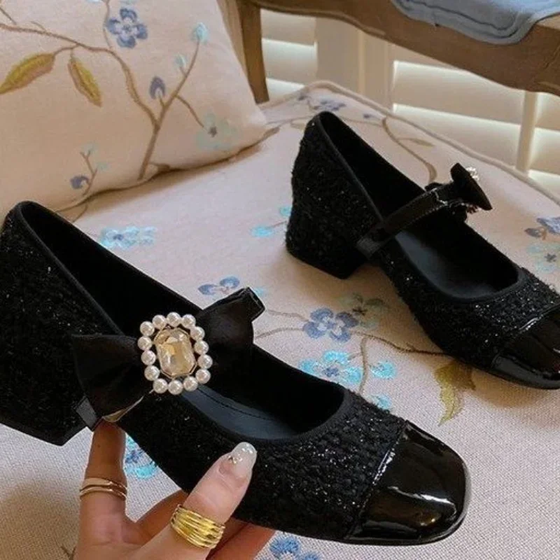 2025 NEW Design Women Fashion Mary Jane Spring Soft Shallow Buckle Ladies Elegant Low Heel Street Style Women s Pumps Shoes e s