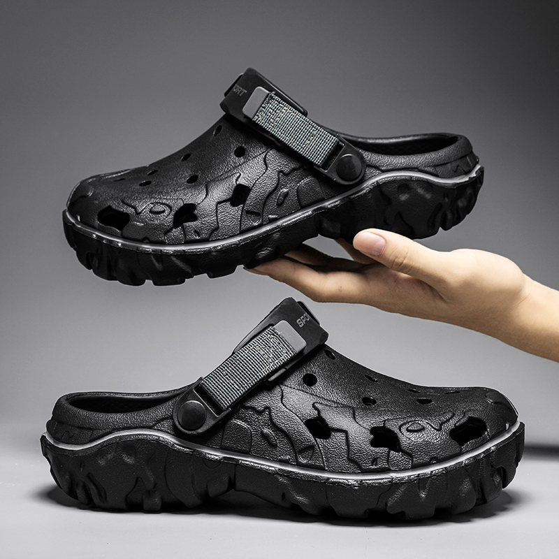Men Slippers Summer New EVA Soft-soled Platform Slides Sandals Indoor Outdoor Walking Beach Shoes Flip Flops Mens Shoes Big Size