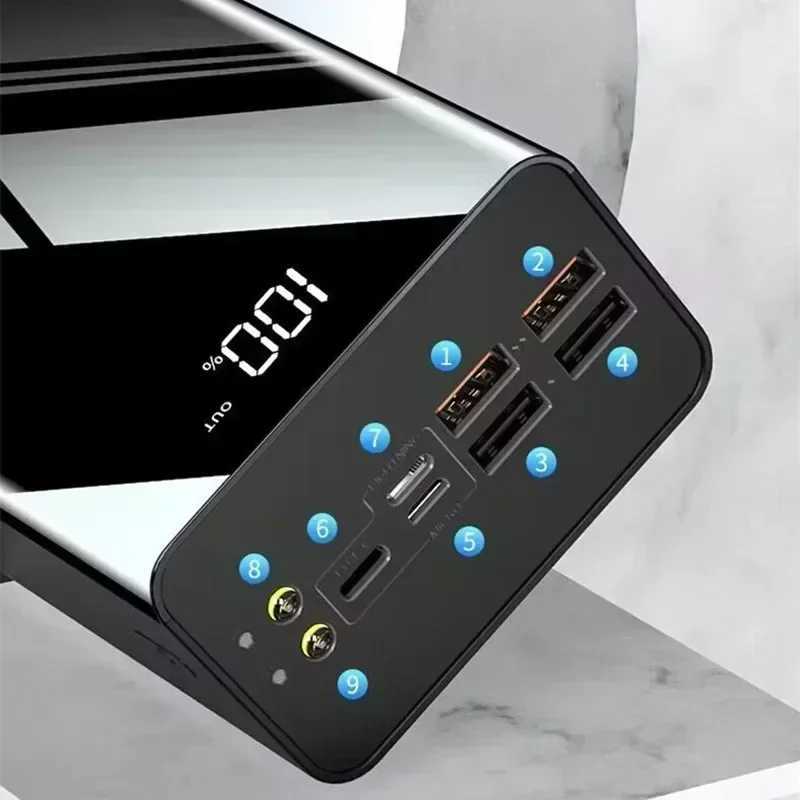 Power Bank 200000mAh portable fast charging PowerBank 100000mAh 4 USB PoverBank external battery charger suitable for Mi 9 iPhone B240902