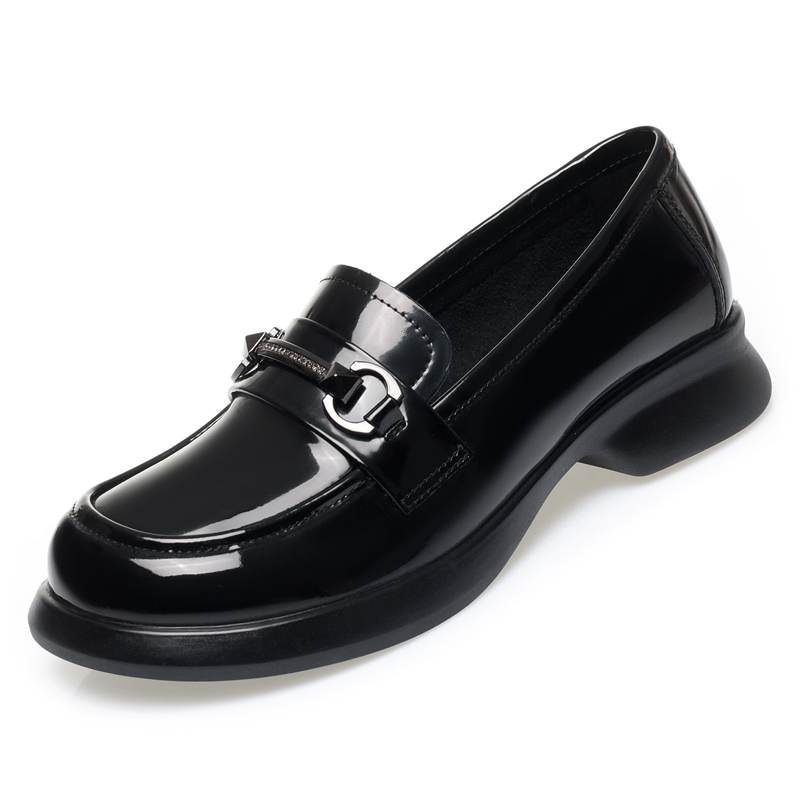 2025 NEW Loafers AIYUQI Genuine Leather New Ladies Spring Round Head Fashion British Style Shoes Women b