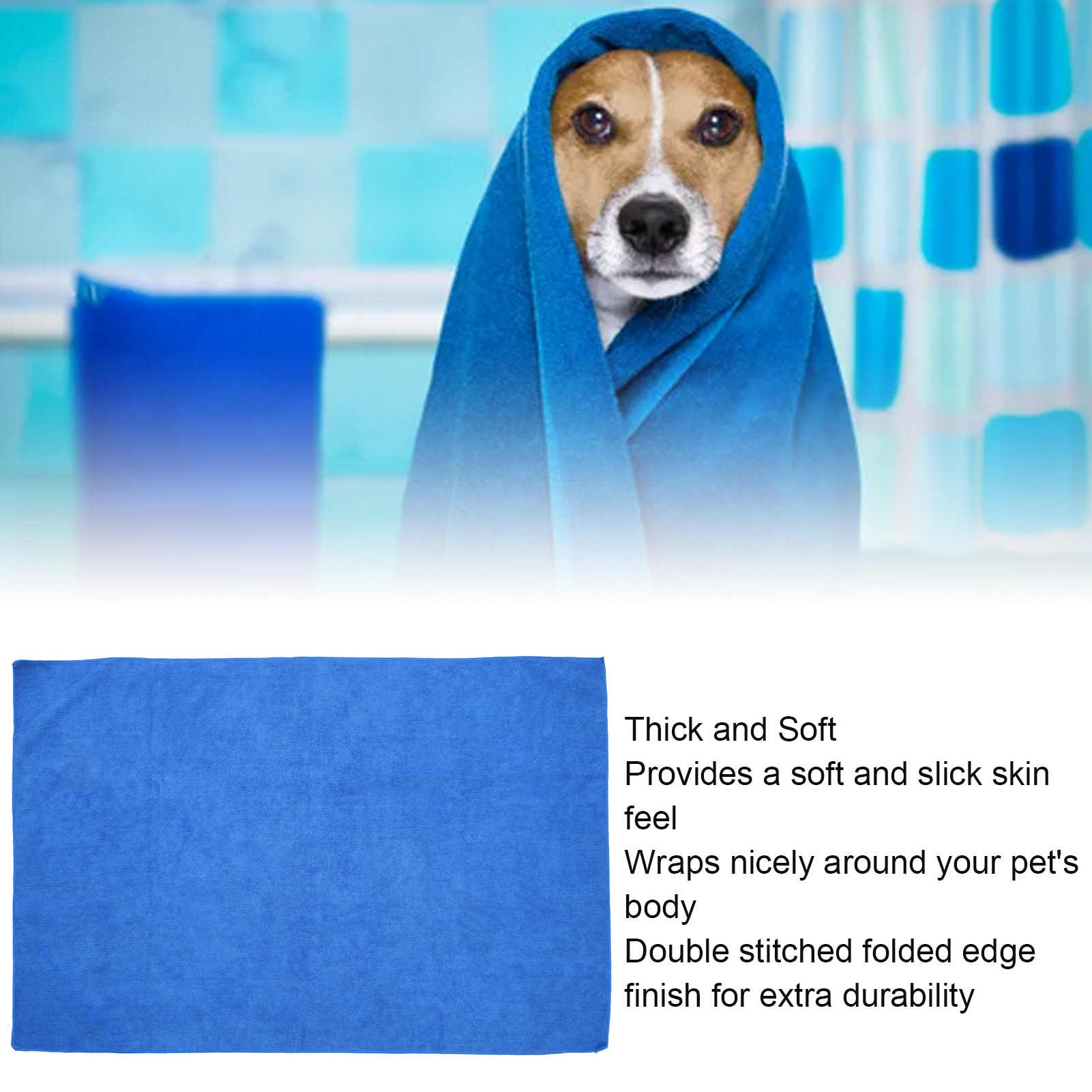 Microfiber Dog Towels Highly Absorbent Soft Thick Quick Drying Washable Pet Bath Drying Towels For Dogs Cats Pets