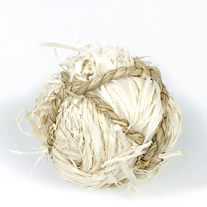 7CM Chewing Braided Ball Guinea Pig Rabbit Hamster Small Animal Play Pet Interactive Chew Toy Natural Grass Ball