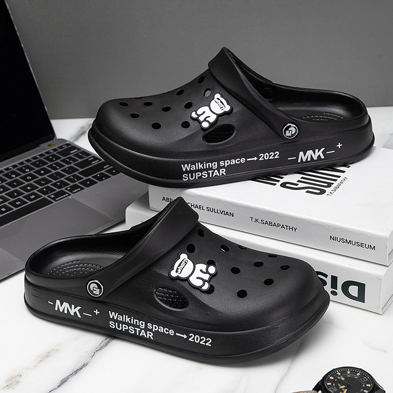 Summer Men's Lightweight Beach Sandals Home Slippers Outdoor Quick Dry Flats Soft EVA Hole Shoes Women Clogs 2024 d3f f2e3 025