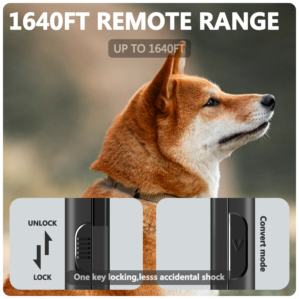 Dog Shock Collar, Dog Training Collar with Remote - 3 Training Modes, Collar for Dogs Training(for 2 dog)