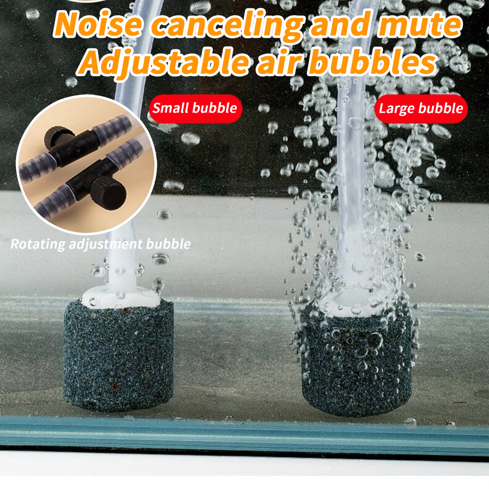 Aquarium Air Pump USB Powered Oxygen Aerator Fish Tank Accessories Fish Tank Air Pump Adjustable Air Valve Quiet Oxygen Pump