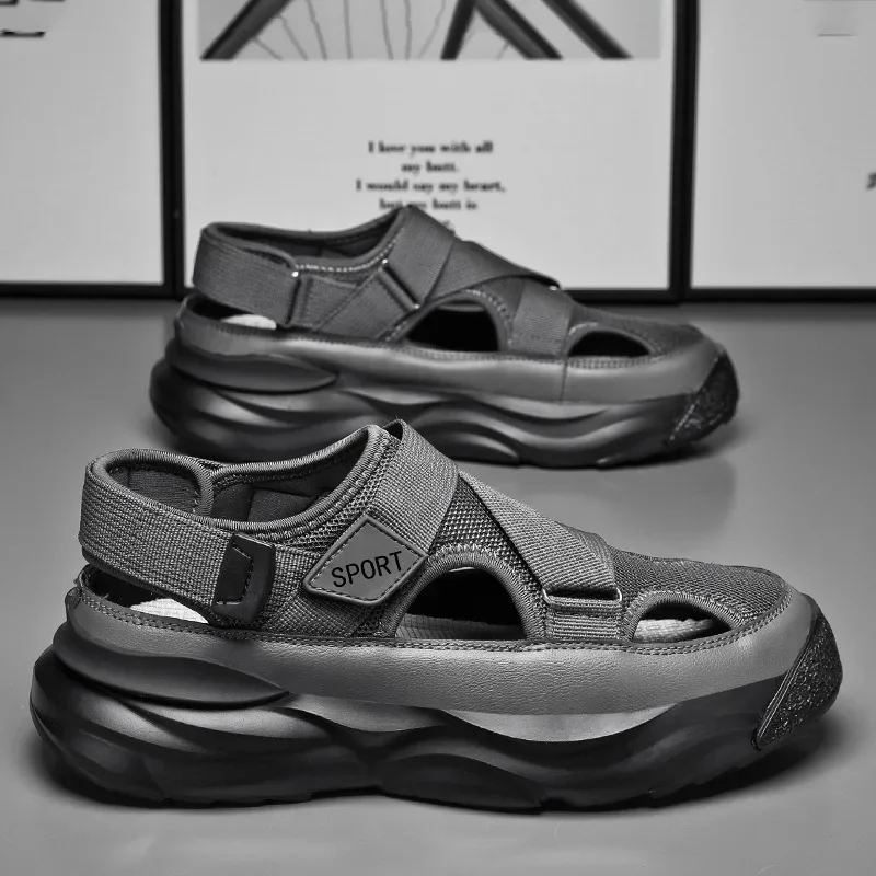 Men Fashion Sandals Man Summer New Outdoor Casual Shoes Mountain Hiking Sandals Comfortable Non-Slip Slippers Beach Sandals 202