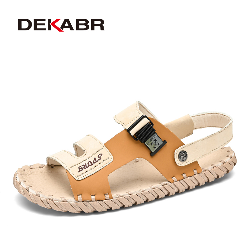 DEKABR New Big Size 38-46 Summer Trend us Boy Slippers Tenis Mascuo Casual Men's Sandals Hiking Walking New Beach Shoes 1e13