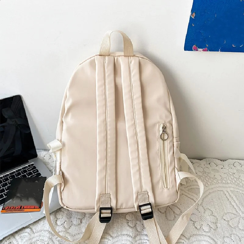 Fashion backpack nylon womens antitheft shoulder bag school 240903