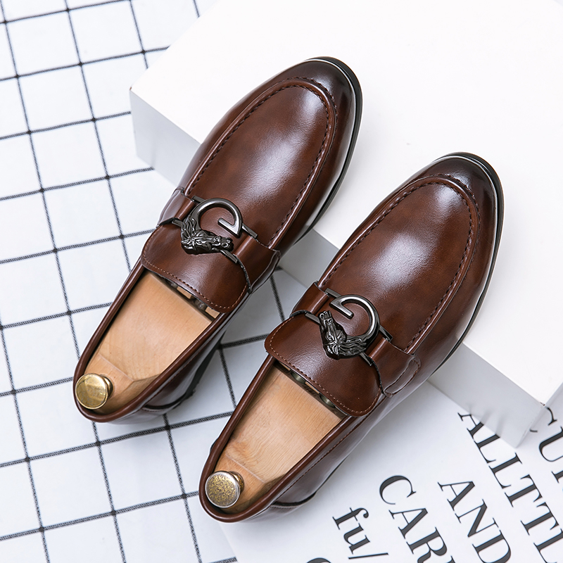 Italy Men Casual Shoes Spring Leather Loafers Office Shoes For Men Driving Moccasins Comfortable Slip on Party Fashion Shoes Men